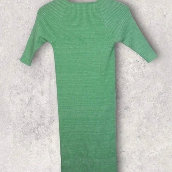 Remain Birger Christensen Rakella Ribbed Knit Dress Spring Green Mint - Picture 2 of 5